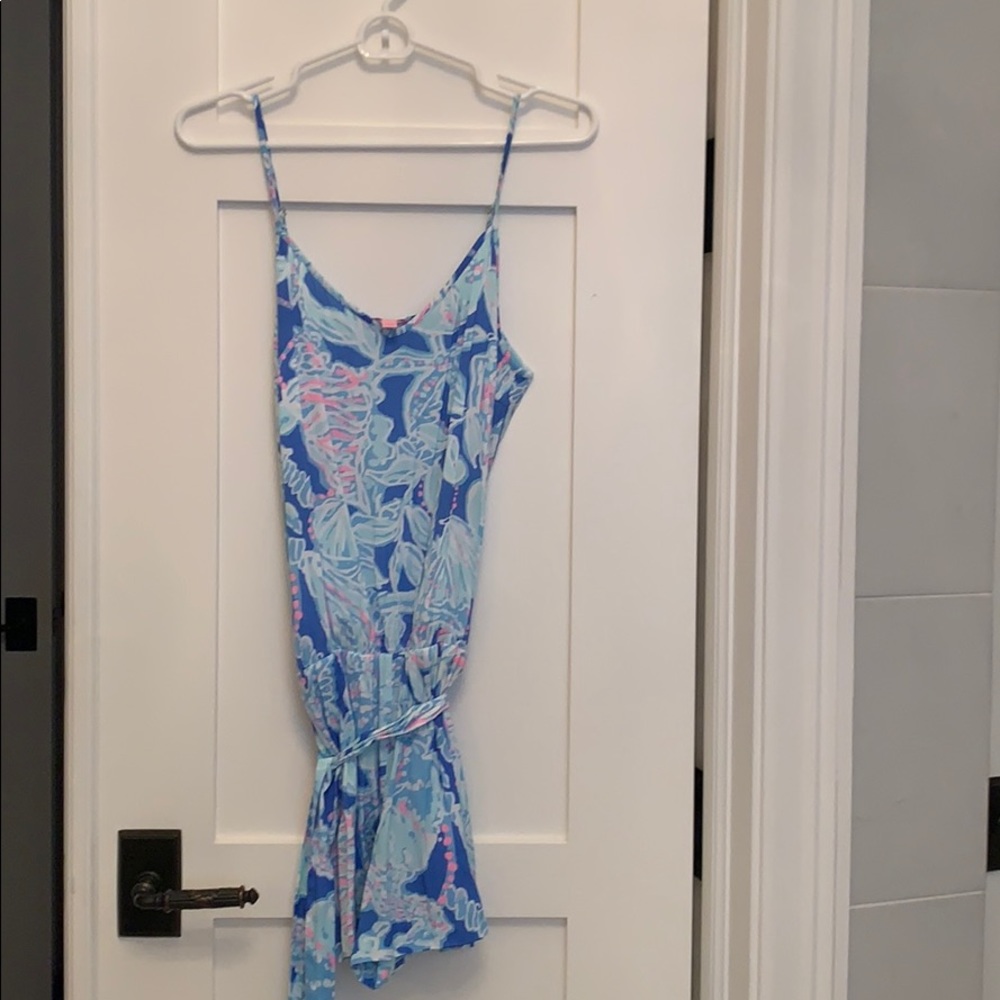 Lilly Pulitzer sleeveless romper.